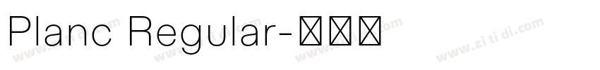 Planc Regular字体转换
